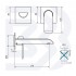 Build in wash basin mixer without pop-up waste